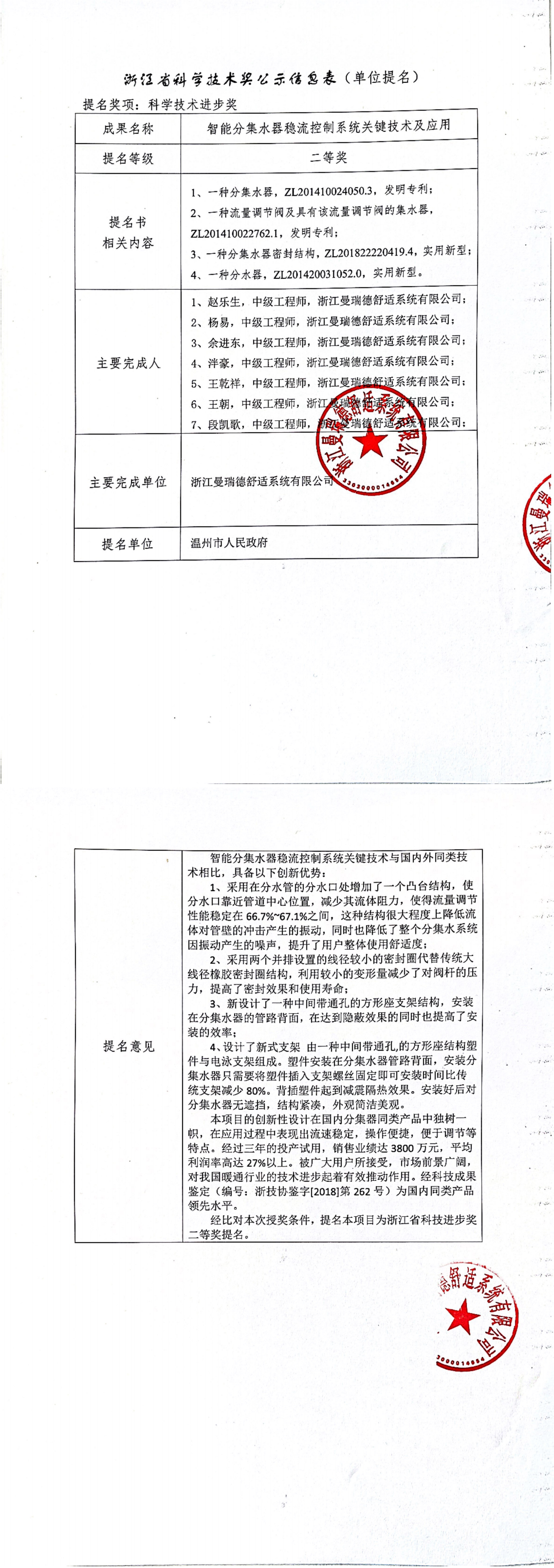 浙江kdpay钱包官网舒适系统有限公司—浙江省科学技术奖_00